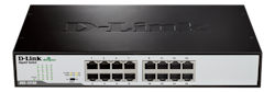 D-Link DGS-1016D, 16-port Gigabit switch, ikke-styrt, stasjonær