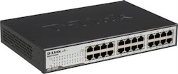 D-Link DGS-1024D, 24-port Gigabit switch, ikke-styrt, stasjonær