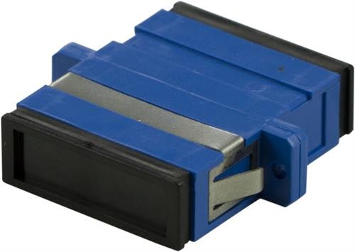 Deltaco FBP-1040 Adapter, fiber, SC-SC, singlemode, duplex, keramisk, plast