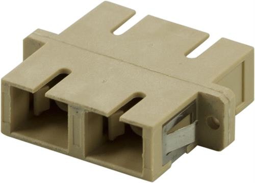 Deltaco FBP-1039 Adapter, fiber, SC-SC, multimode, duplex, keramisk, plast