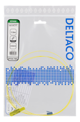 Deltaco LCPT-1S-5, OS2 fiber pigtail, LC, simplex, UPC, 9/125, 1.5m