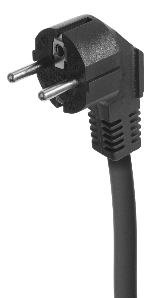 Deltaco e-Charge kabel, Schuko til type 1, 1 fase, 16A, 3.6kW, 5m, svart
