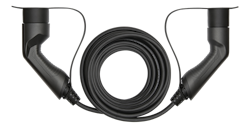 Deltaco e-Charge kabel, type 2 til type 2, 1 fase, 32A, 7.6kW, 7m, svart