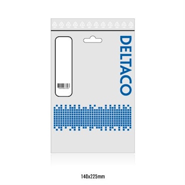 Deltaco DisplayPort til HDMI skjermkabel med lyd, 1m, hvit