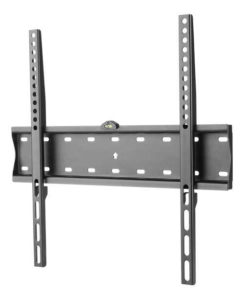 Deltaco Fixed wall mount for TV/screen, 32-55 ", max 40kg, VESA 200x200-400x400, slim, bubble level, black