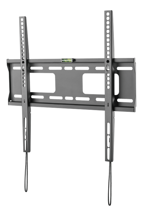 Deltaco Heavy-duty fixed wall mount for monitor/tv, 32"-55", spring lock, bubble level, VESA, black