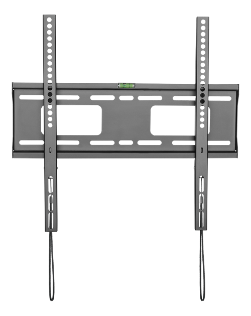 Deltaco Heavy-duty fixed wall mount for monitor/tv, 32"-55", spring lock, bubble level, VESA, black