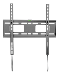 Deltaco Heavy-duty fixed wall mount for monitor/tv, 32"-55", spring lock, bubble level, VESA, black