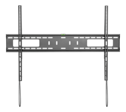 Deltaco Heavy duty fixed wall mount for monitor/tv, 60"-100", 75kg, VESA, black