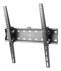 Deltaco Tiltable wall mount for TV / screen, 32-55 ", max 40kg, VESA 200x200-400x400, slim, bubble level, black