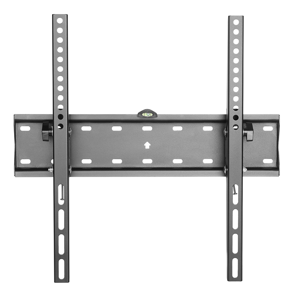 Deltaco Tiltable wall mount for TV / screen, 32-55 ", max 40kg, VESA 200x200-400x400, slim, bubble level, black