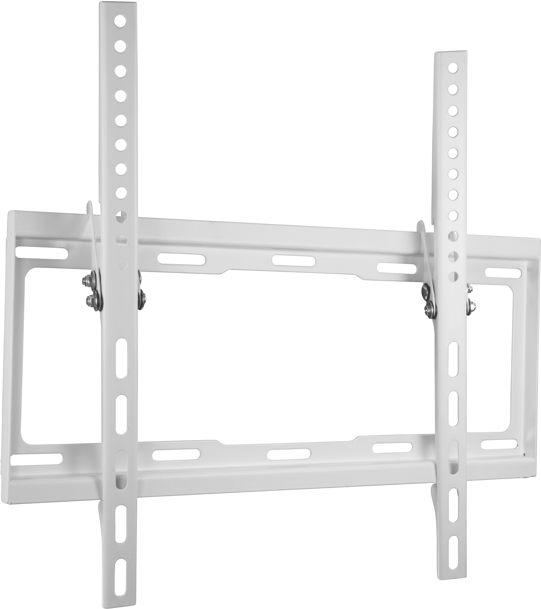 Deltaco Veggfeste for TV/skjerm, 32"-55", max 35 kg, VESA 75x75 til 400x400mm, tiltbart 14°, hvit