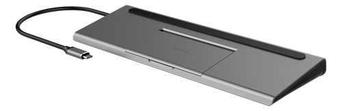 Deltaco USB-C Docking station, 100 W USB-C PD, USB 3.0, 4K HDMI, space grey