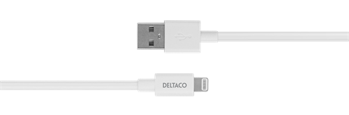 Deltaco Lightning cable, 2m, Apple C189 chipset, MFi, FSC-labeled packaging, white