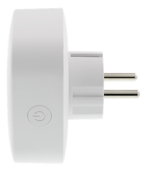 Deltaco Smart Home plugg, WiFi 2.4GHz, energiovervåking, 1xCEE 7/3, 10A, timer, hvit
