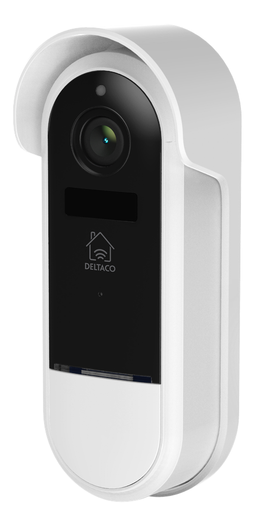 Deltaco Smart Home WiFi dørklokke med kamera, 1080p, IP65 værbestandig,  hvit/svart - Eivind Aasnes