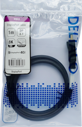 Deltaco DisplayPort cable, DP 2.1, DP40, 1,0m