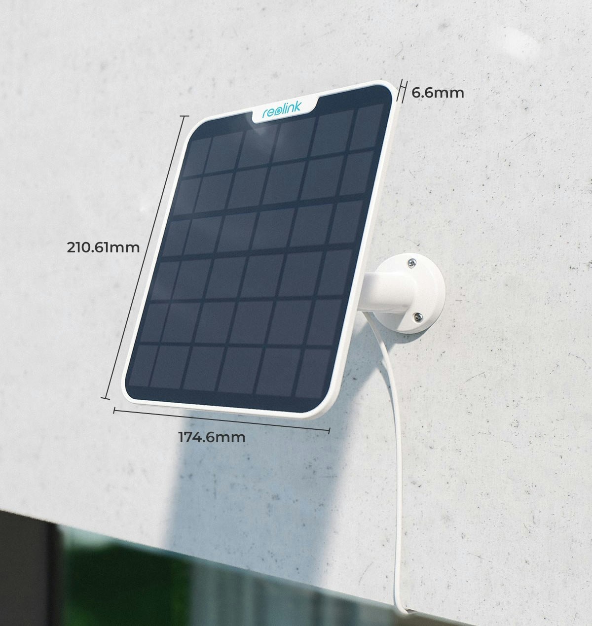 Reolink Solcellepanel, 6W (hvit)