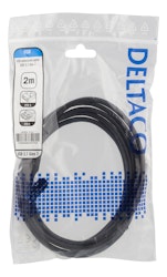 Deltaco USB 3.1 Gen1 Forlengerkabel, 2m, USB-A han til USB-A hun, svart