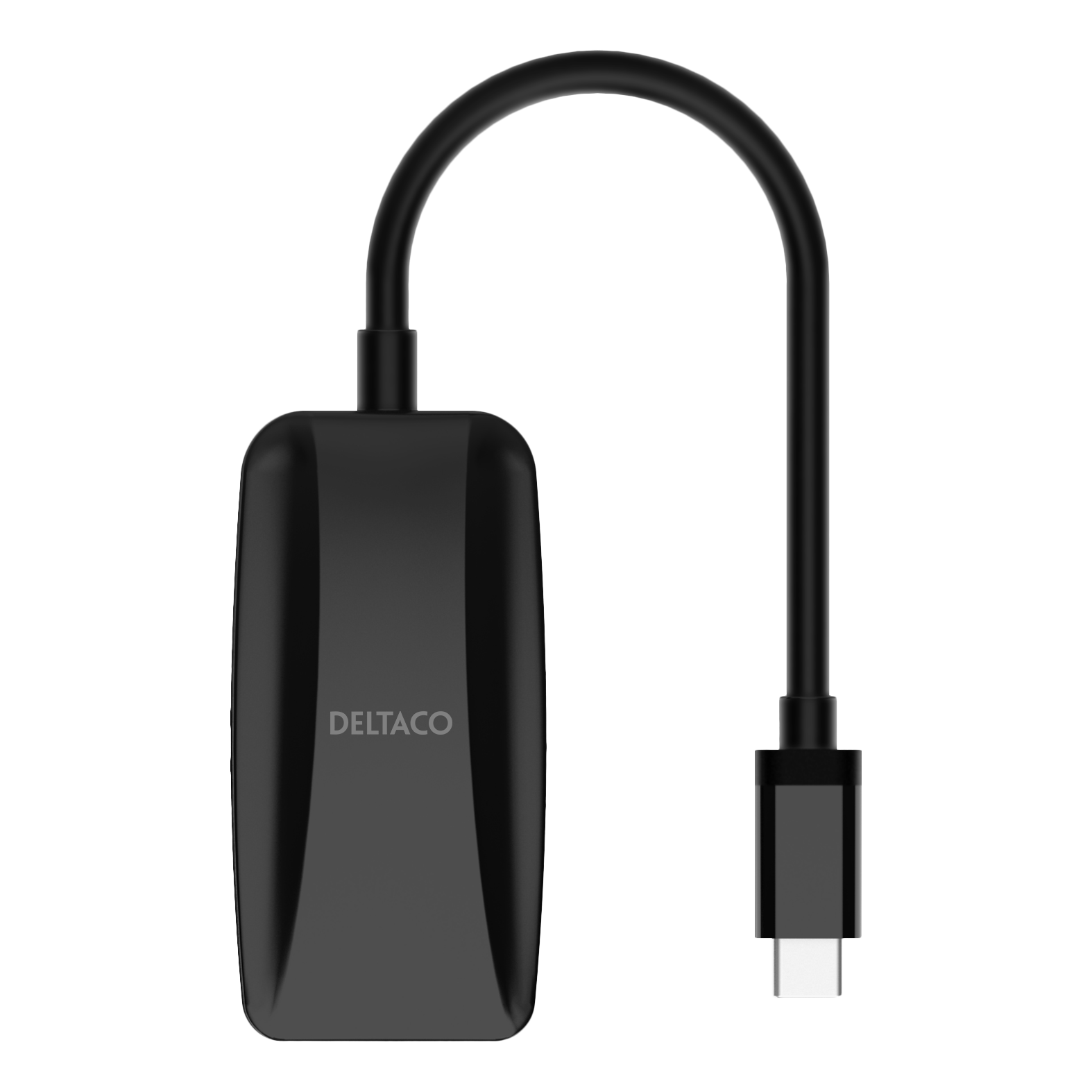 Deltaco USB-C til DisplayPort adapter, 8K 7680 x 4320 i 30Hz, svart