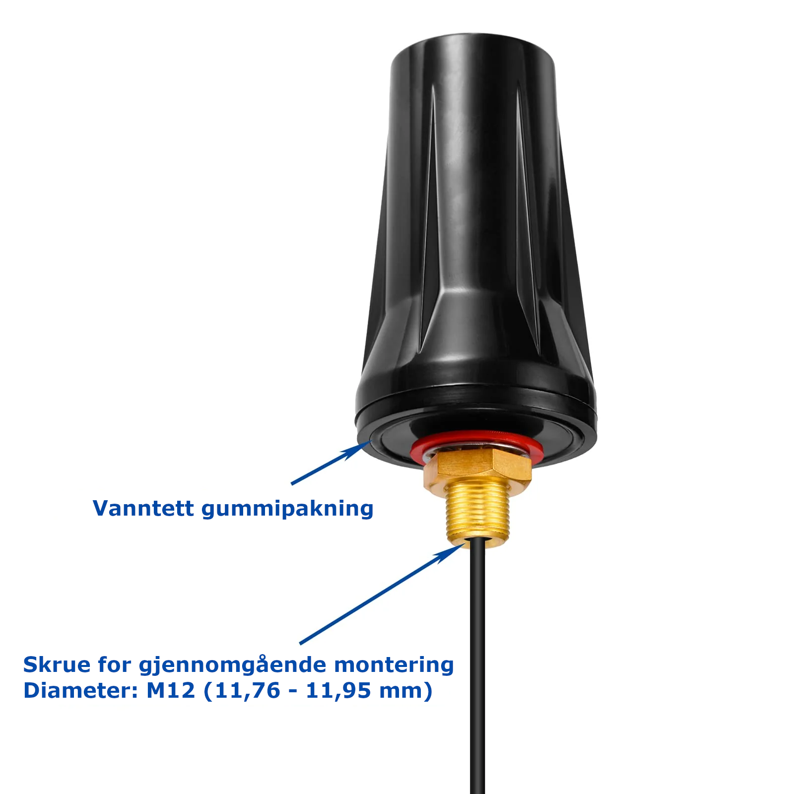 Utendørs 4G LTE Antenne for overvåkningskamera, RP-SMA, 3m kabel