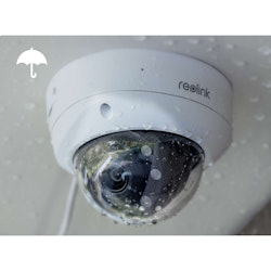 Reolink P437 RLC-843A 4K PoE dome-kamera, 5X optisk zoom, Spotlys, Vandalsikkert