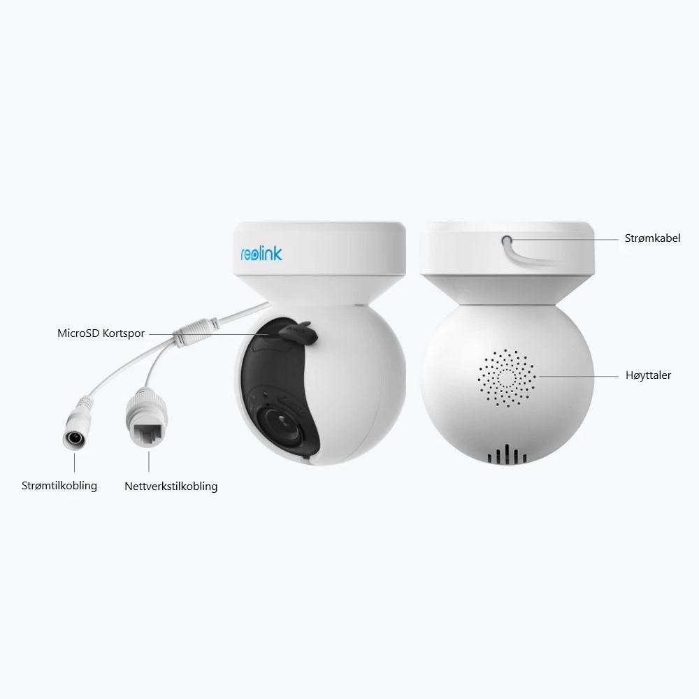Reolink E560 4K 8MP Smart PTZ WiFi 6 kamera med AutoTracking