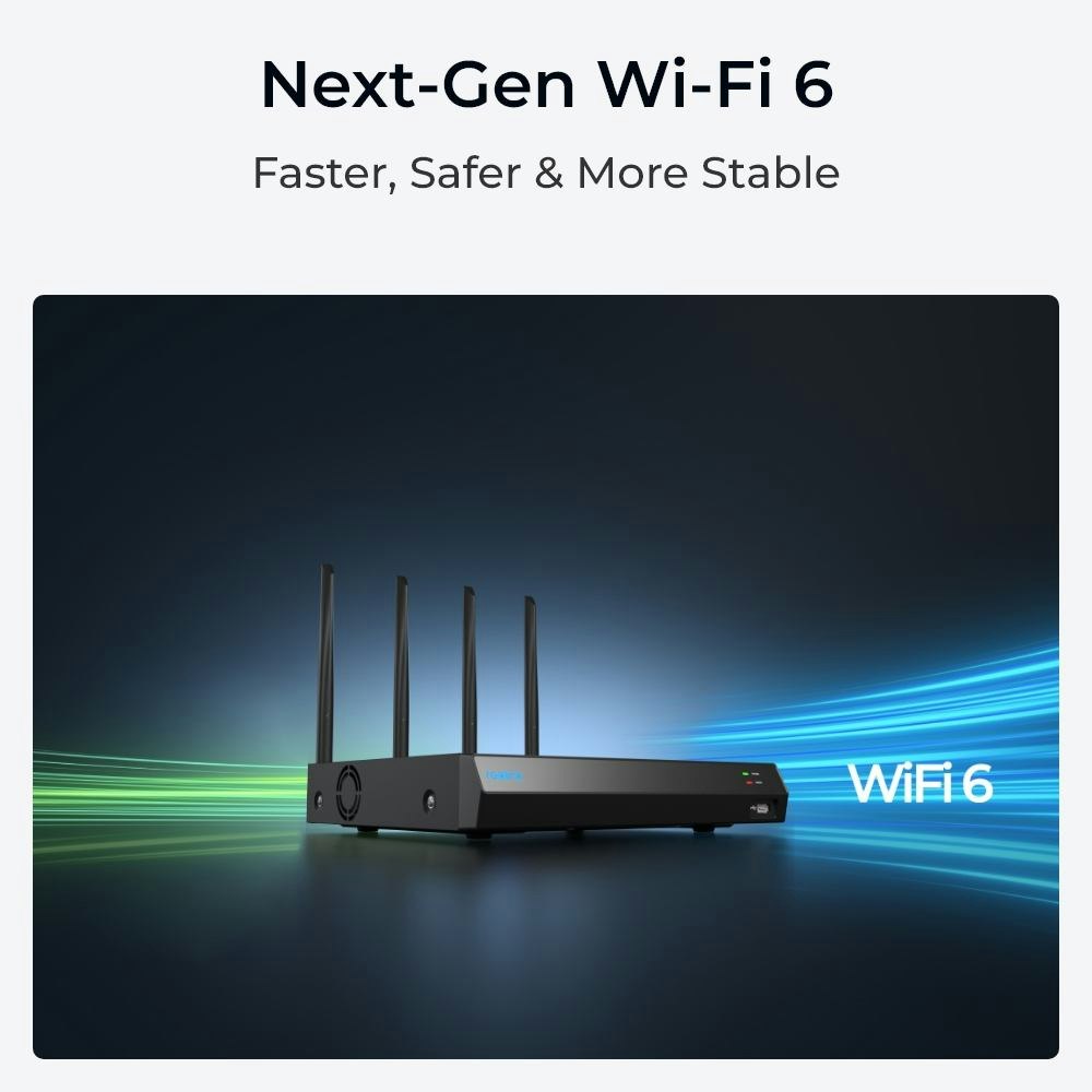 Reolink NVS12W 12 kanalers WiFi 6 NVR med 2TB harddisk
