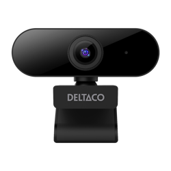 Deltaco Full HD-webkamera med 360° rotasjon, vippes opp/ned, 2MP, svart