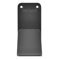 Deltaco e-Charge Kabelkrok, Rustfritt stål SS304, svart