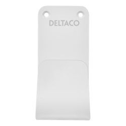 Deltaco e-Charge Kabelkrok, Rustfritt stål SS304, hvit
