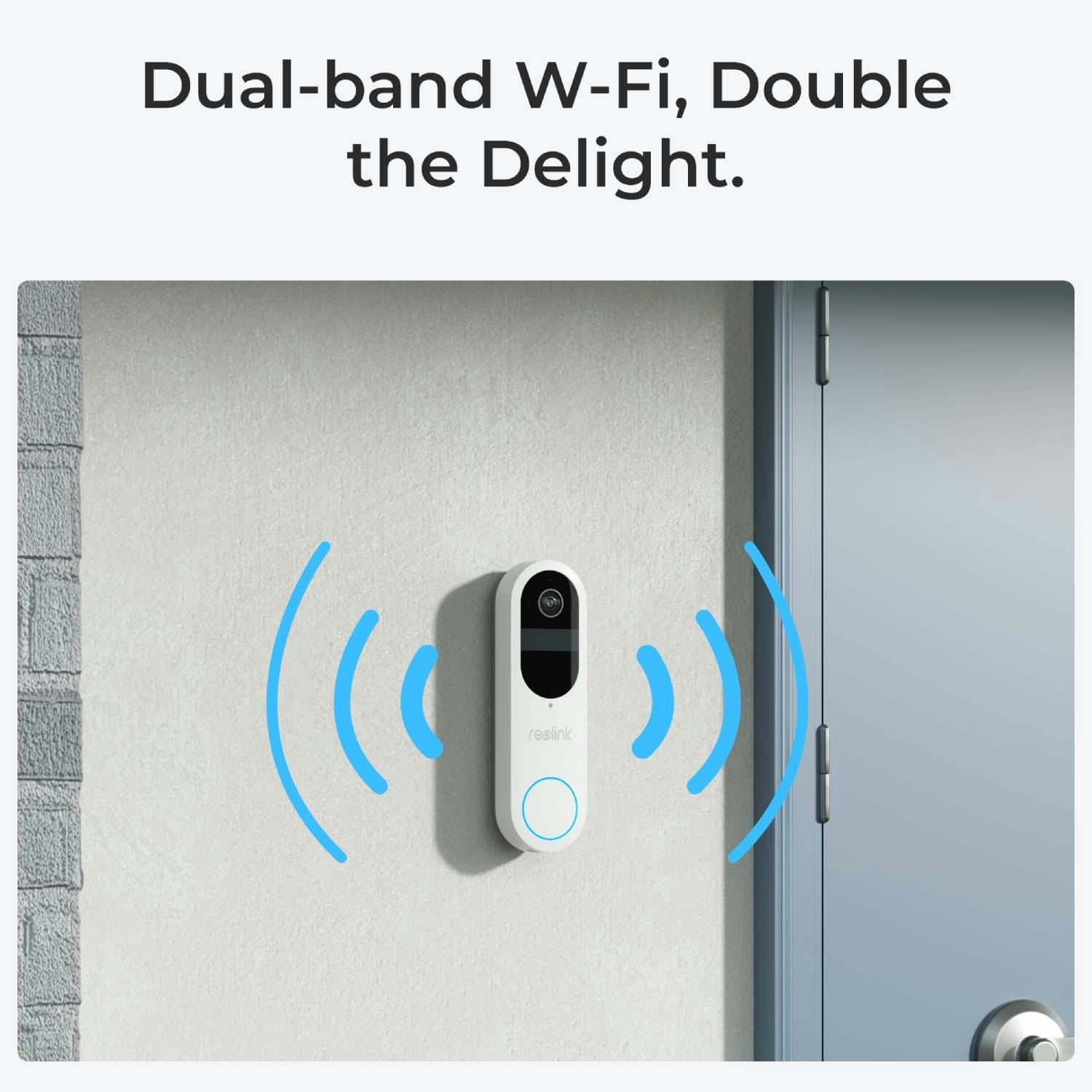 Reolink Smart Kamera Ringeklokke WiFi (Batteri) Hvit
