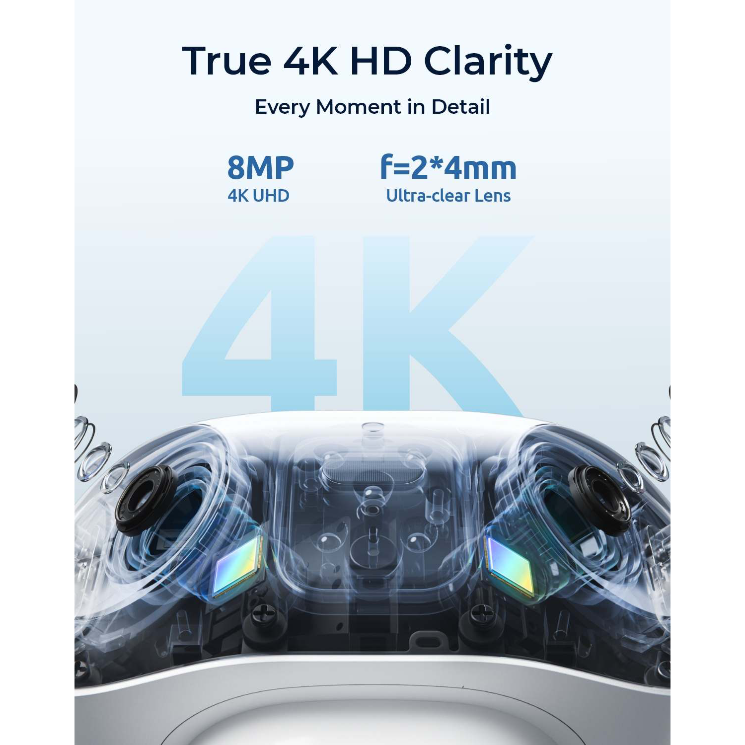 Reolink Argus 4 Pro 4K 180° Batteri Kamera med ColorX Nattsyn