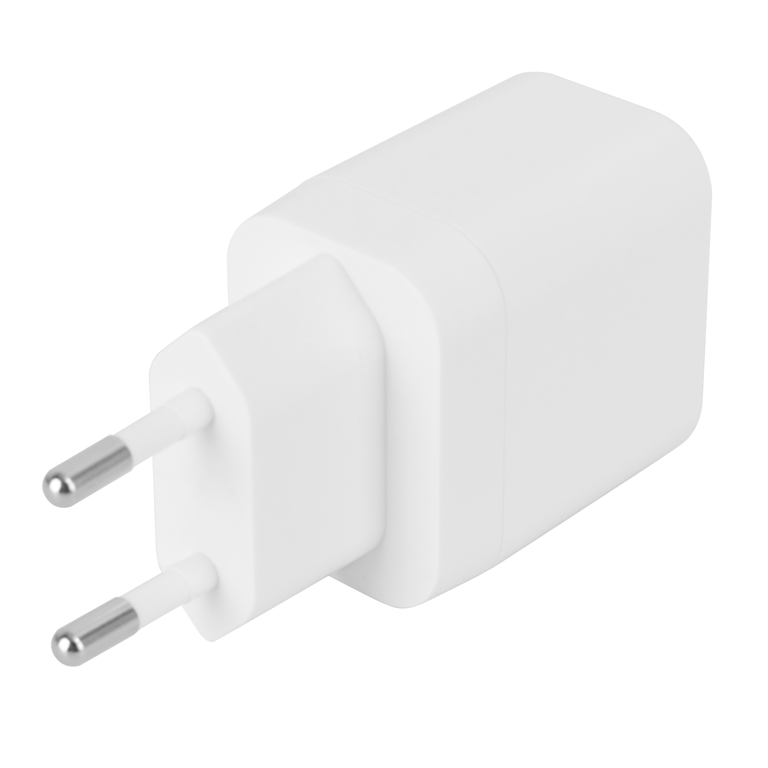 Deltaco USB GaN wall charger 1x USB-A 18, W 1x USB-C PD 30 W, PPS