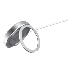 Deltaco Trådløs hurtiglader med magnet og stativ, iPhone 13/14/15/16, 15W, hvit