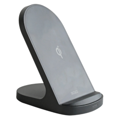 Deltaco Trådløst ladestativ, 15 W, USB-C, Qi-sertifisert, svart