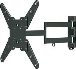 Deltaco Veggfeste med arm, 23"-55", 35 kg, svart