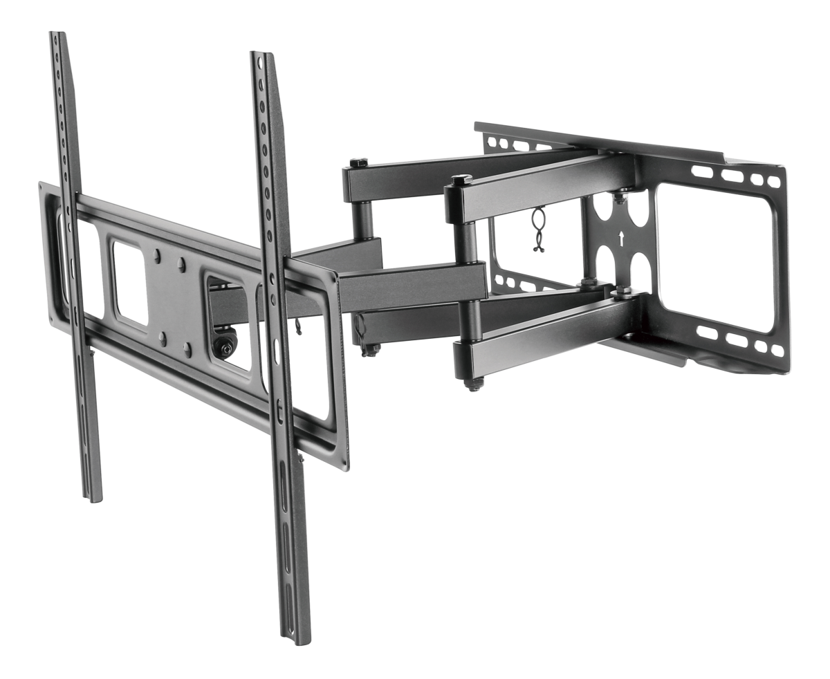 Deltaco Fullt bevegelig veggfeste med arm, buet skjerm, 37"-70", 35 kg, svart
