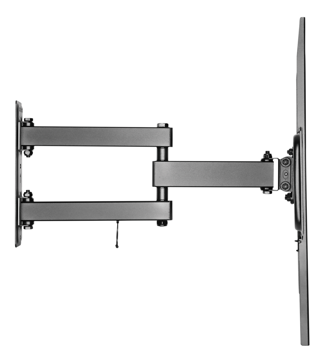 Deltaco Fullt bevegelig veggfeste med arm, buet skjerm, 37"-70", 35 kg, svart