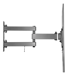 Deltaco Fullt bevegelig veggfeste med arm, buet skjerm, 37"-70", 35 kg, svart