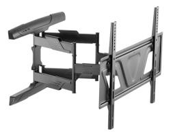 Deltaco Lavprofil fullt bevegelig veggfeste med arm, 37"-80", 45 kg, svart
