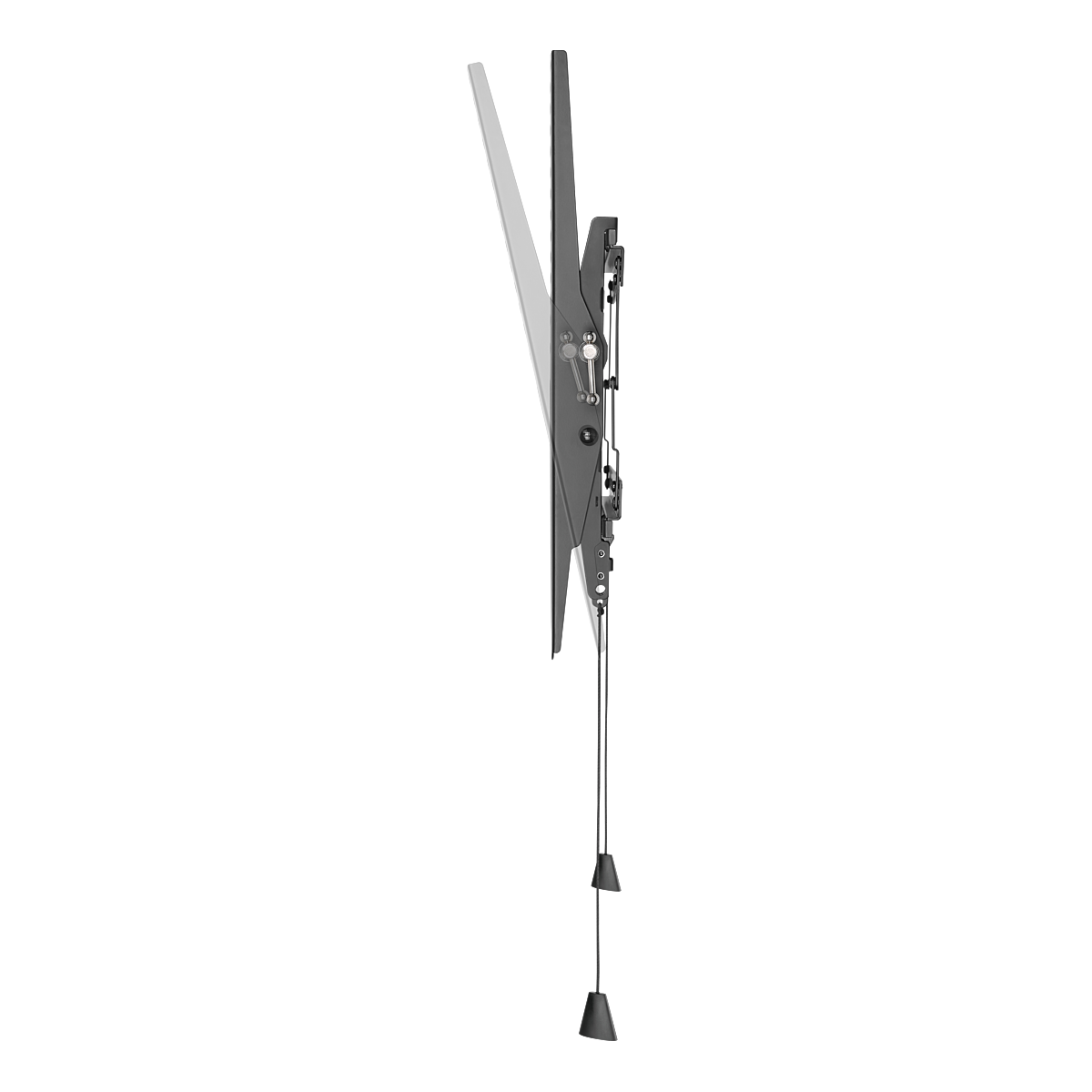 Deltaco Robust og sammenleggbart veggfeste, tiltbar, 43"-90", 70 kg, svart