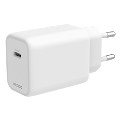 Deltaco USB-C GaN vegglader 67 W, Samsung Super Fast Charging, hvit