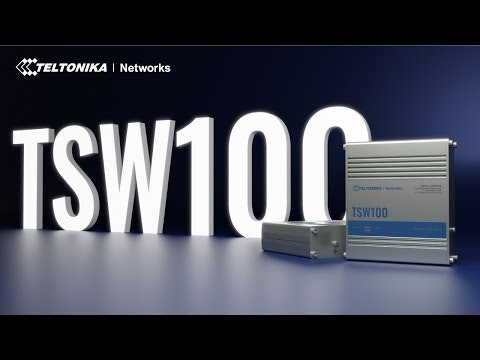 Teltonika TSW100 Industriell PoE+ 5-port Gigabit Switch