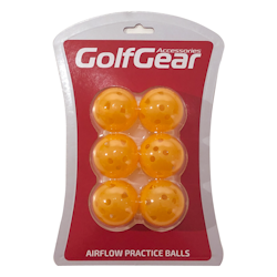 GolfGear Practice Ball Airflow 6-pack orange