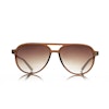 Henrik Stenson Eyewear Billie solglasögon Shiny Brown Transparent