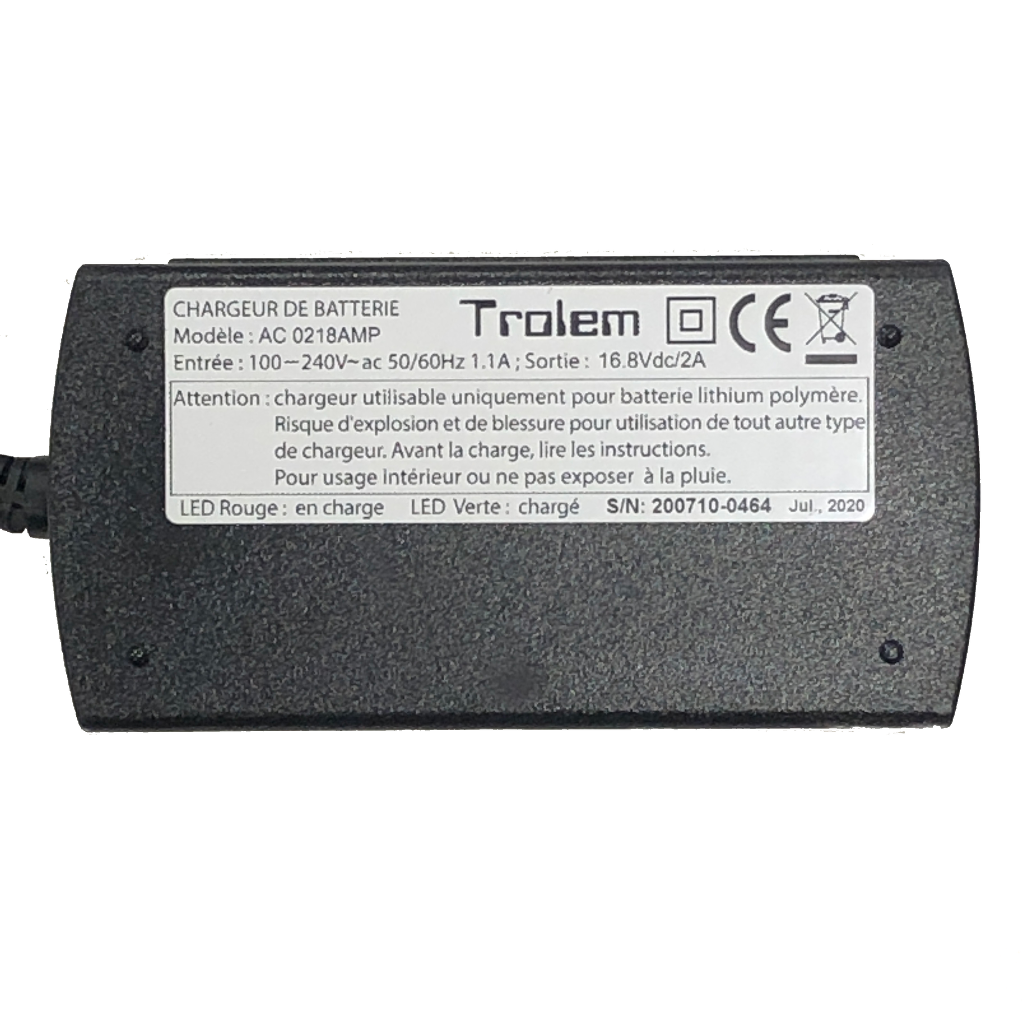 Trolem batteriladdare till litiumbatteri