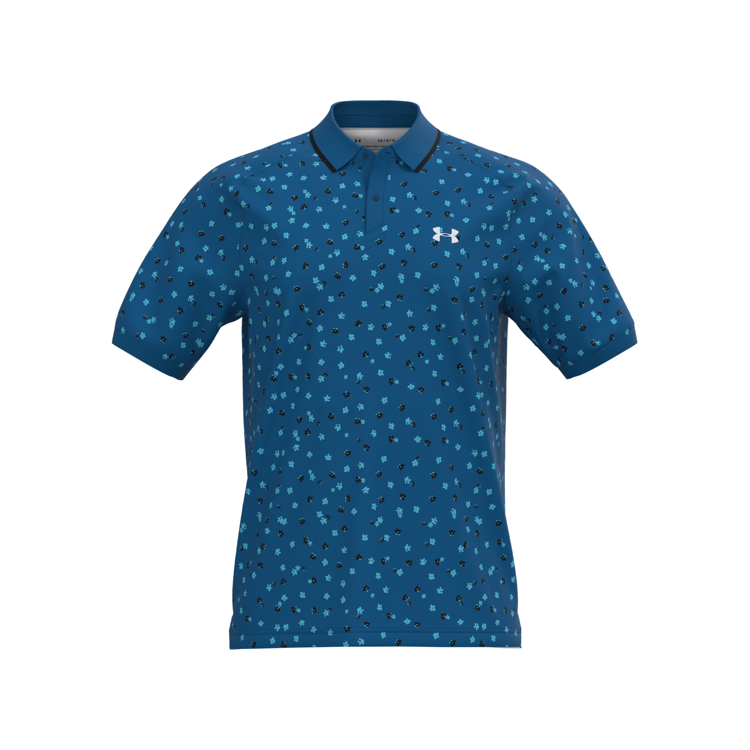 Under Armour Iso-Chill Floral Polo Cruise Blue