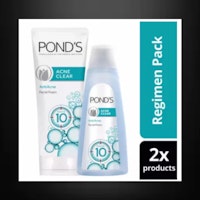 Pond's Acne Clear Cleanse & Tone Regimen Bundle