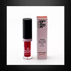 Blk lip  & Cheecj water tint orange